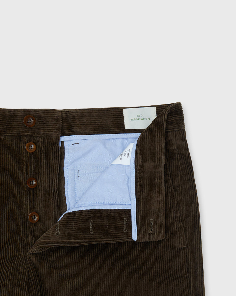 Field Pant in Chocolate Corduroy | Shop Sid Mashburn