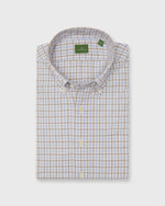 Load image into Gallery viewer, Button-Down Sport Shirt in Bone/Olive/Sky Tattersall Poplin