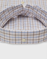 Load image into Gallery viewer, Button-Down Sport Shirt in Bone/Olive/Sky Tattersall Poplin