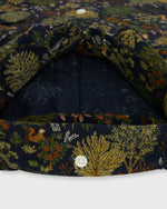 Load image into Gallery viewer, Button-Down Sport Shirt in Navy/Multi Woodland Print Lightweight Corduroy