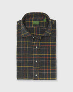 Load image into Gallery viewer, Spread Collar Sport Shirt in Graphite/Maize/Maple Tattersall Flannel