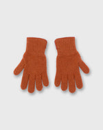 Load image into Gallery viewer, Cashmere-Lined Waffle Knit Gloves in Orange Merino