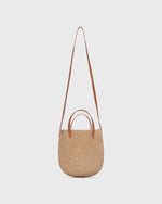 Load image into Gallery viewer, Small Majani Shopper Basket in Natural Brown