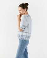 Load image into Gallery viewer, Faye Puff Sleeve Blouse in Celeste