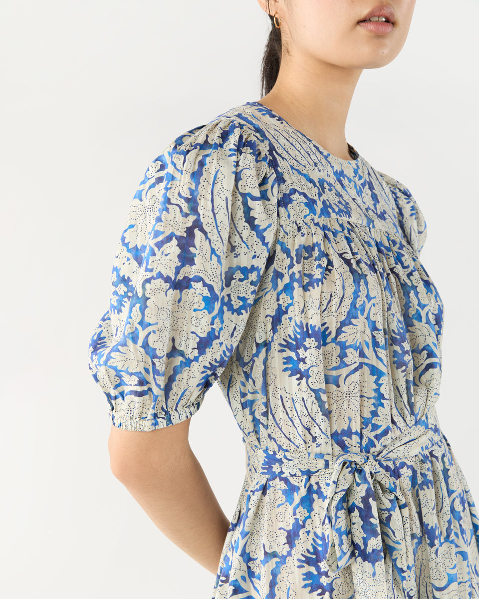 Rosalie Short Sleeve Mini Dress in Ciel Shop Ann Mashburn