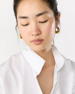 Load image into Gallery viewer, Mini Organic Hoop Earrings in Mix Metal