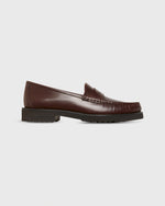 Load image into Gallery viewer, Lug Sole Loafer in Oxblood Leather