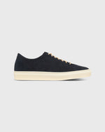 Load image into Gallery viewer, Low-Top Lace-Up Sneaker in Navy Suede