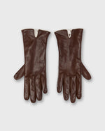 Load image into Gallery viewer, Hand-Stitched Cashmere-Lined Gloves in Dark Brown Nappa Leather