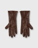 Load image into Gallery viewer, Hand-Stitched Cashmere-Lined Gloves in Dark Brown Nappa Leather