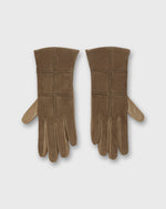 Load image into Gallery viewer, Cashmere-Lined Color Block Gloves in Taupe Nappa Leather/Suede