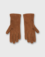 Load image into Gallery viewer, Sherpa-Lined Gloves in Caramel Suede