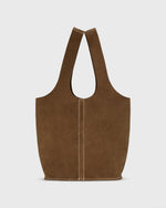 Load image into Gallery viewer, Paola Bucket Bag in Chestnut Suede