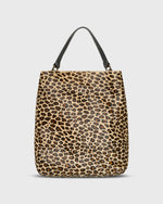 Load image into Gallery viewer, Large Hobo Bag in Leopard Calf Hair
