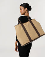 Load image into Gallery viewer, Weekend Tote in Sand Canvas