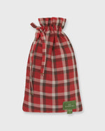 Load image into Gallery viewer, Button-Front Boxer Short in Red/Grey Plaid Poplin
