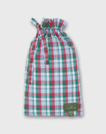 Load image into Gallery viewer, Button-Front Boxer Short in Green/Red/Sky Plaid Poplin