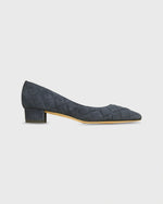 Load image into Gallery viewer, Jane Flat in Navy Suede