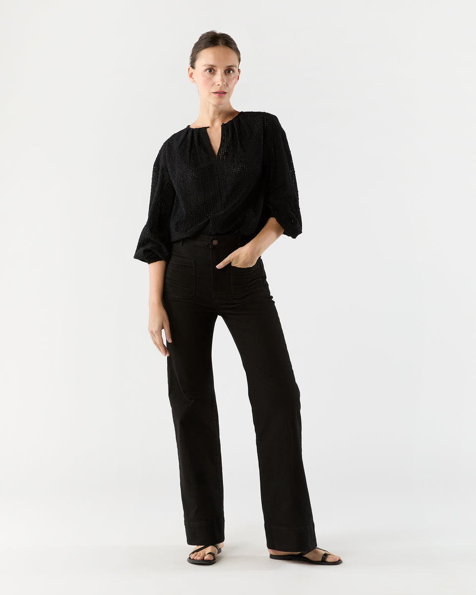 St Monica Jean in Rinse Stay Black | Shop Ann Mashburn