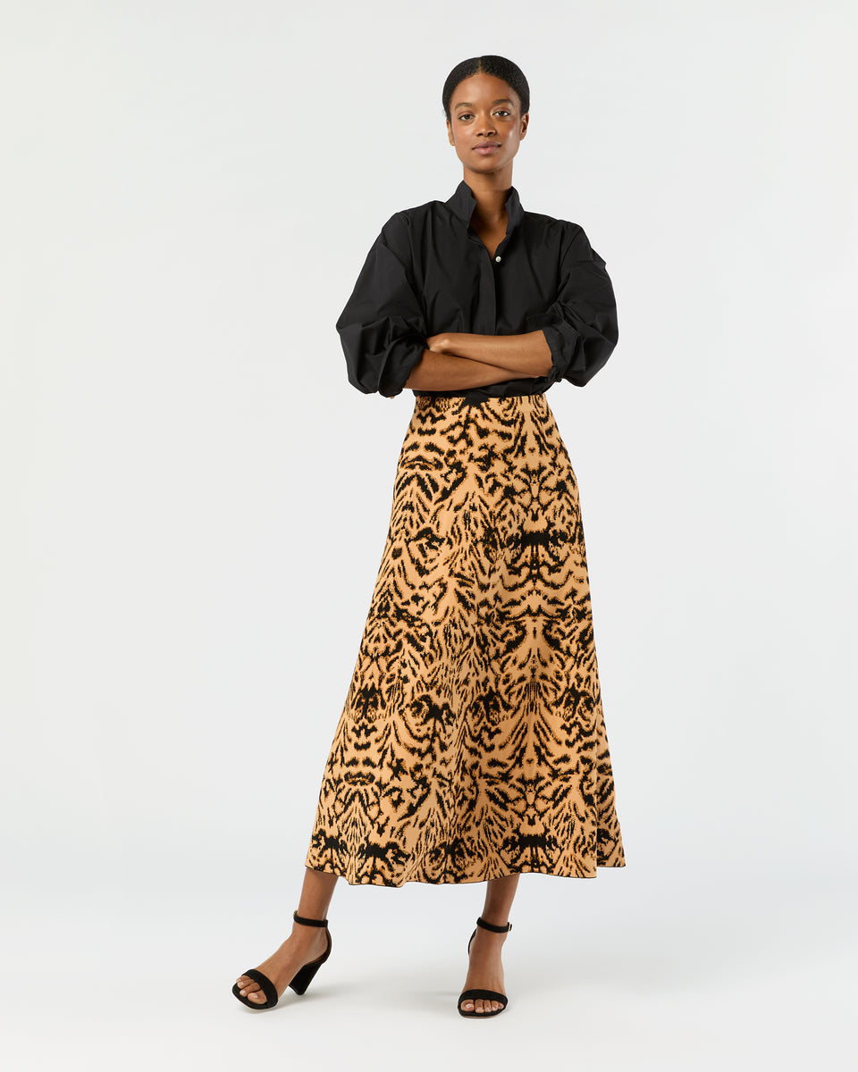 Lani Jacquard Knit Skirt in Bengal | Shop Ann Mashburn