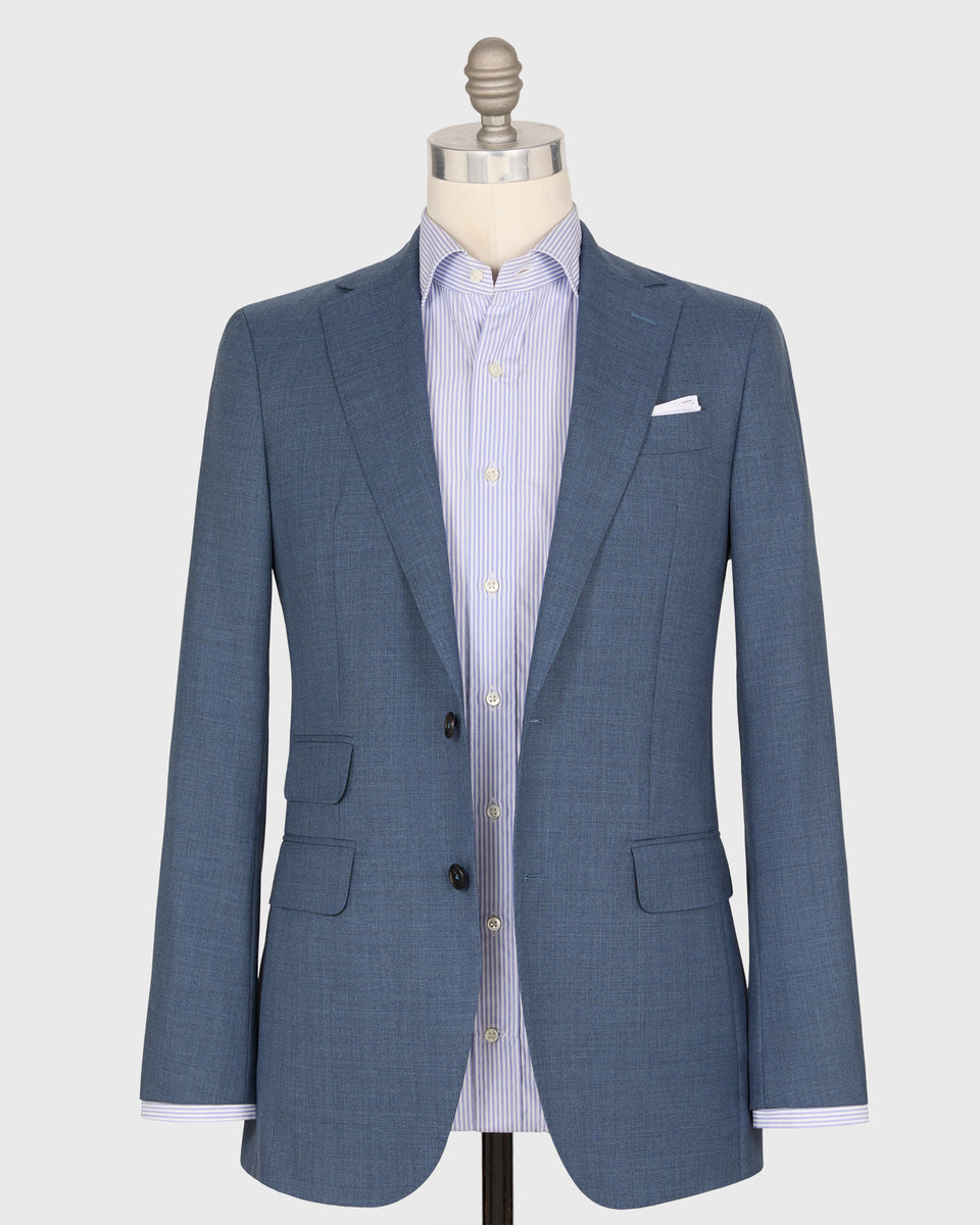 Kincaid No. 2 Suit in Dusty Blue Tropical Wool | Shop Sid Mashburn