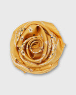 Load image into Gallery viewer, Medium Hand-Rolled Silk Scarf in Marigold Floral Paisley