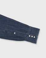 Load image into Gallery viewer, Western Work Shirt in Medium Wash Indigo Lightweight Denim