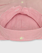 Load image into Gallery viewer, Button-Down Sport Shirt in Red Micro Gingham Poplin