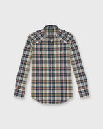 Load image into Gallery viewer, Western Work Shirt in Bone/Navy/Berry Madras