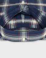 Load image into Gallery viewer, Button-Down Sport Shirt in Navy/Bone/Coral Madras