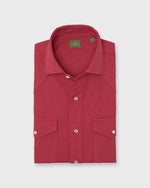Load image into Gallery viewer, Western Work Shirt in Red Lightweight Twill