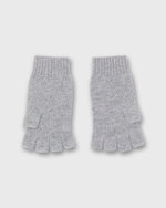 Load image into Gallery viewer, Cashmere Fingerless Gloves in Medium Heather Grey