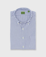 Load image into Gallery viewer, Button-Down Sport Shirt in Sky/Blue Stripe End-On-End