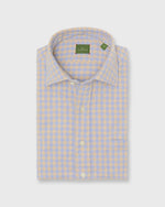 Load image into Gallery viewer, Otto Handmade Sport Shirt in Peri/Sawdust Gingham Flannel