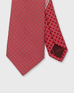 Load image into Gallery viewer, Silk Print Tie in Red Gancini Foulard