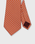Load image into Gallery viewer, Silk Print Tie in Orange Shark