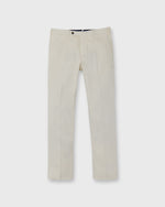 Load image into Gallery viewer, Slim Flat Front Trouser in Natural Stretch Tricotine