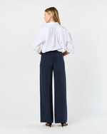 Load image into Gallery viewer, Kelly Pant in Navy Silk Crepe de Chine