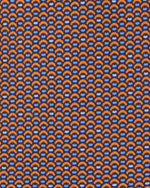 Load image into Gallery viewer, Silk Print Tie in Orange/Sky Scallops