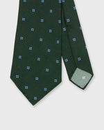 Load image into Gallery viewer, Silk Print Tie in Forest/Sky Flower