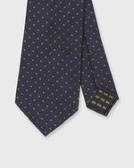 Load image into Gallery viewer, Silk Woven Tie in Navy/Moss Dot
