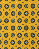 Load image into Gallery viewer, Silk Print Tie in Gold/Green Foulard