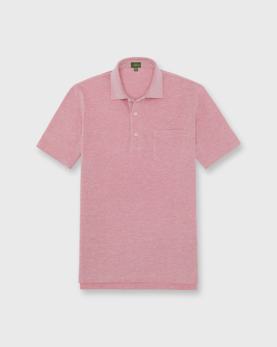 Short-Sleeved Polo in Watermelon Oxford Pima Pique | Shop Sid Mashburn