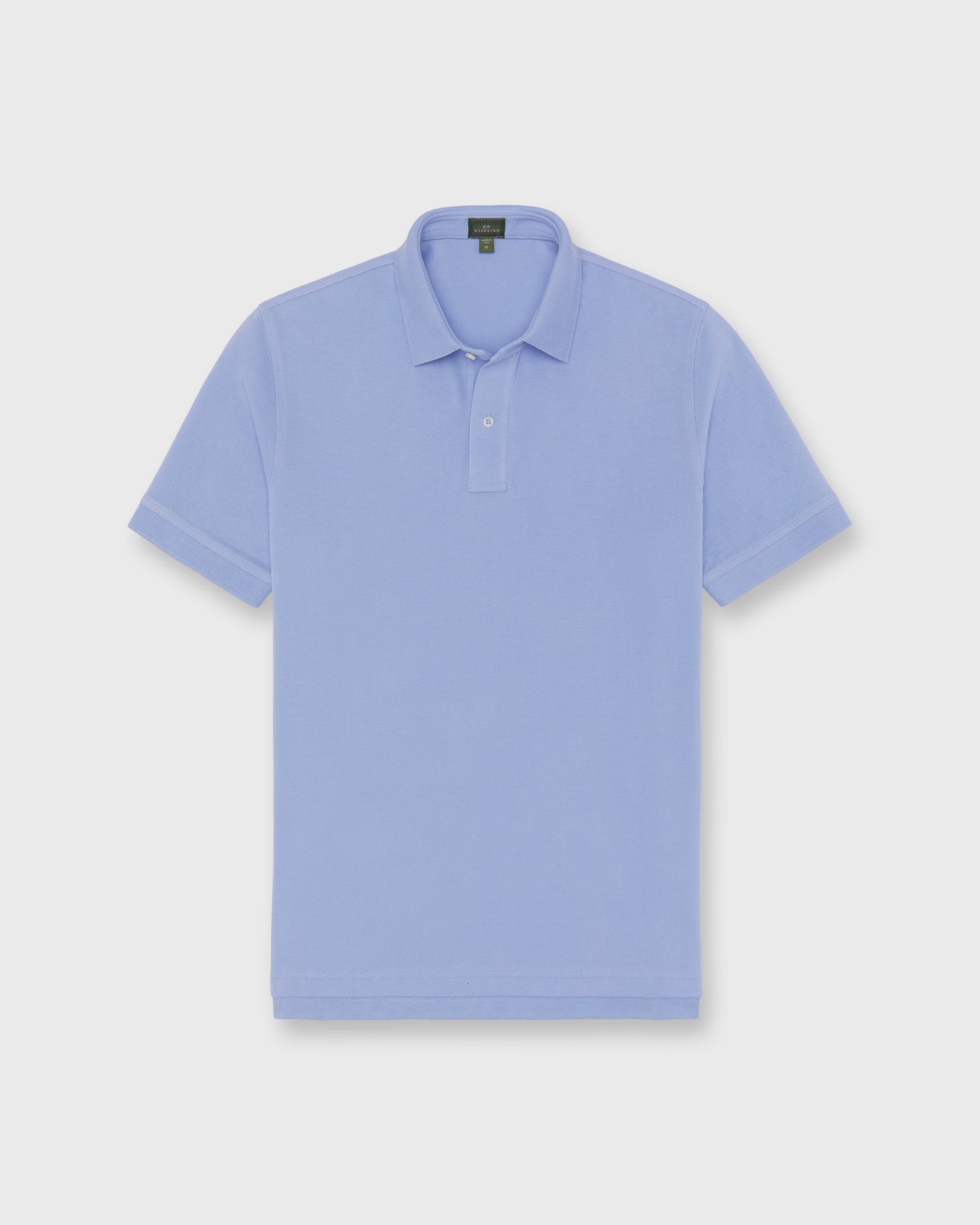 Court Polo in Light Blue Pima Pique