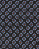 Load image into Gallery viewer, Silk Print Tie in Navy/Char Blue/Sky Foulard