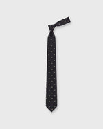 Load image into Gallery viewer, Silk Club Tie in Navy/Bone Crown