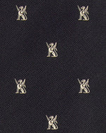 Load image into Gallery viewer, Silk Club Tie in Navy/Bone Gargoyle