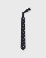 Load image into Gallery viewer, Silk Club Tie in Navy Polar Bear