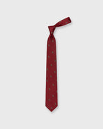 Load image into Gallery viewer, Silk Club Tie in Red/Taupe/Purple Kingfisher