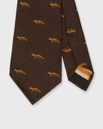 Load image into Gallery viewer, Silk Club Tie in Chocolate Fox
